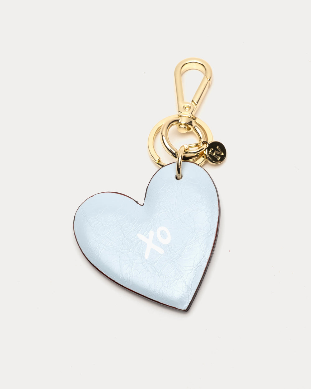 Katherine Frame Bag - Crinkled Leather Light Blue Frame Bag Frances Valentine