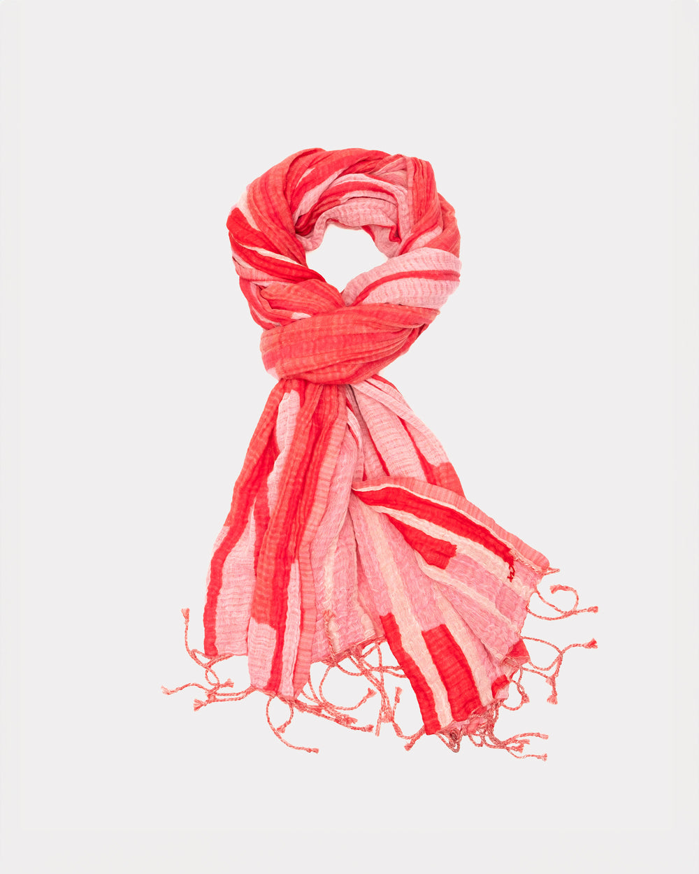 Cotton Blanket Scarf - Matchstick Stripe - Frances Valentine