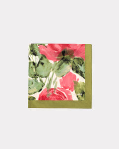 Silk Scarf Pretty Peonies 36" - Frances Valentine