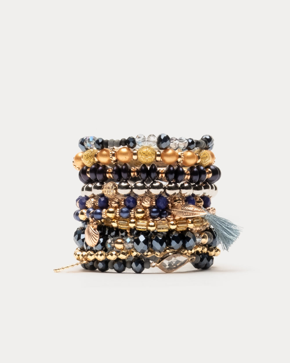 Mykonos Beaded Stacked Bracelet - Frances Valentine