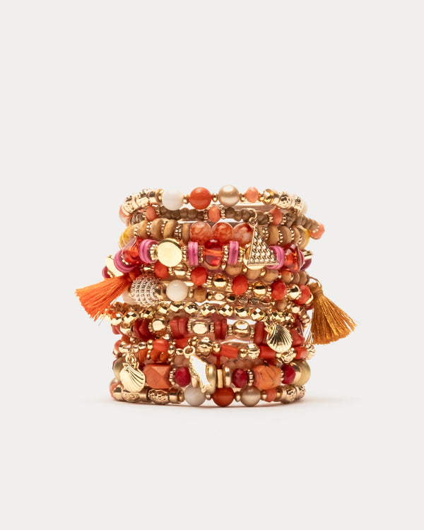 Ibiza Beaded Stacked Bracelet - Frances Valentine