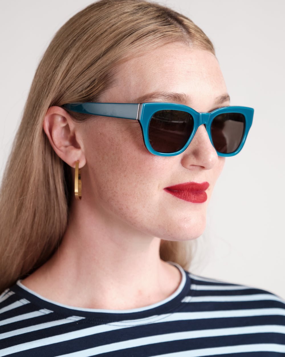 Miklos Sunglasses - Polished Carolina Blue