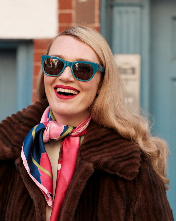 Miklos Sunglasses - Polished Carolina Blue