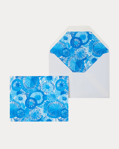 Folded Note Card Set Starburst Blue Multi - Frances Valentine