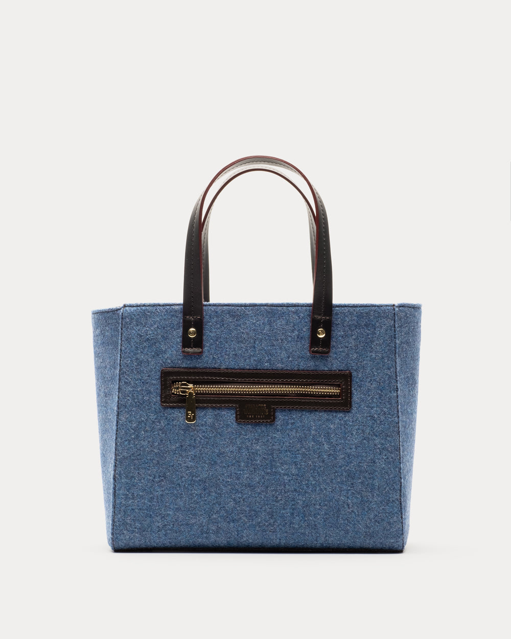 Henry Wool Tote - Blue - Frances Valentine