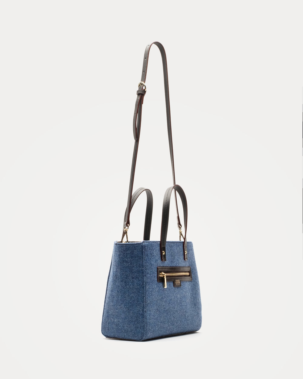 Henry Wool Tote - Blue - Frances Valentine