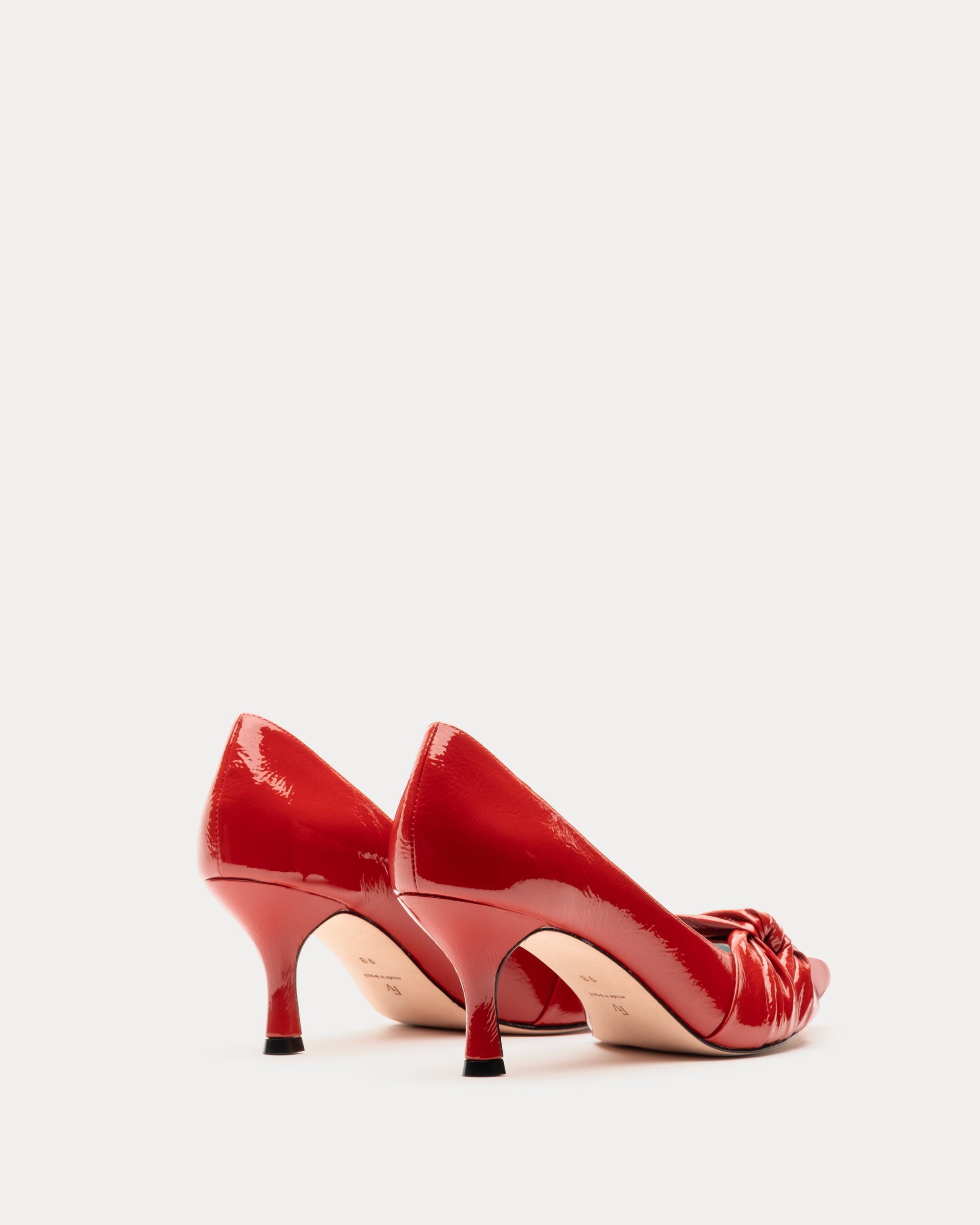 Twiggy Loafer Heel Soft Patent Red – Frances Valentine