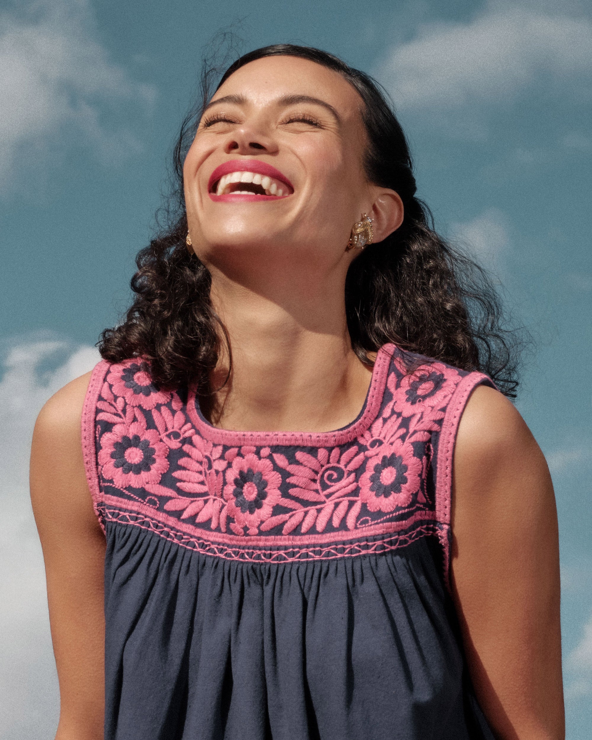 Jess Floral Embroidery Top