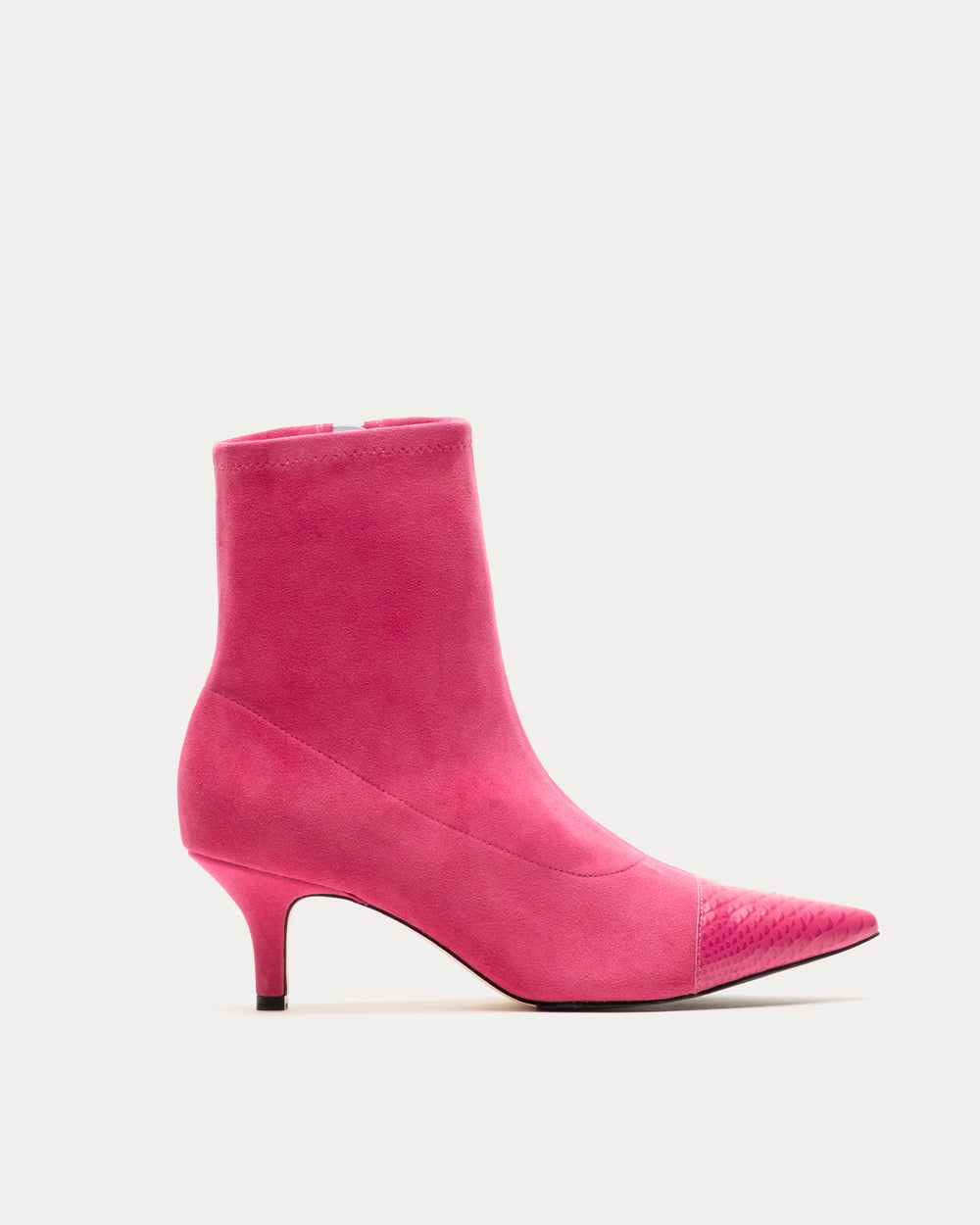 Serena Boot - Stretch Suede Pink - Frances Valentine
