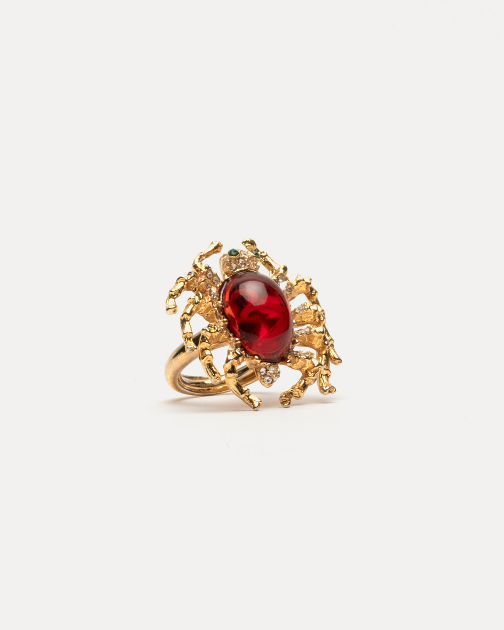 Spider Ring Red/Gold OS Ring Frances Valentine