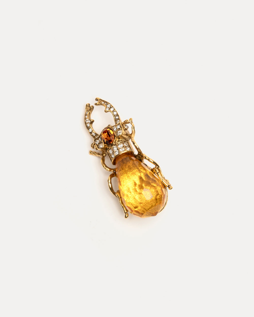 Scarab Beetle Pin Topaz Stone - Frances Valentine