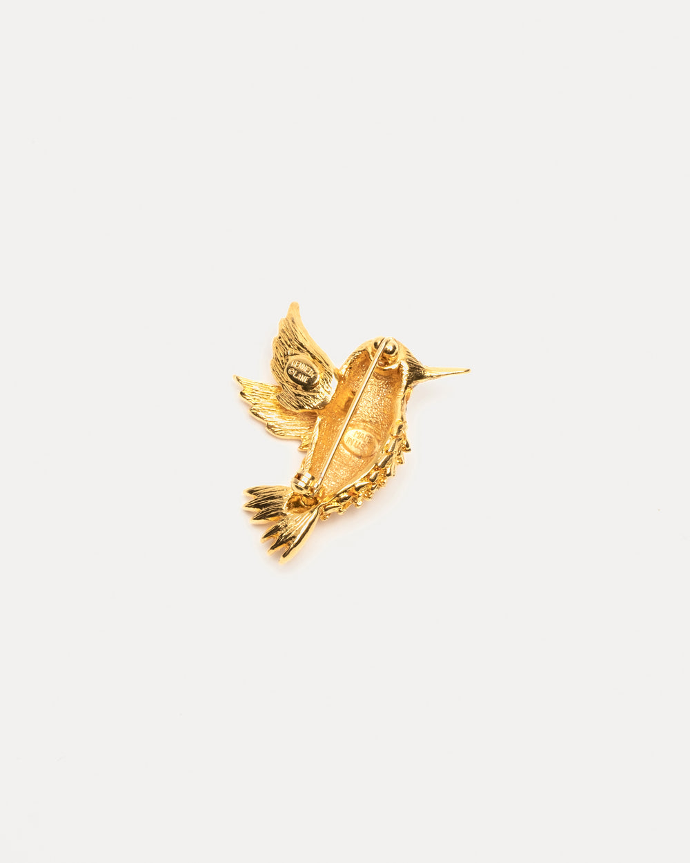 Hummingbird Pin - Gold