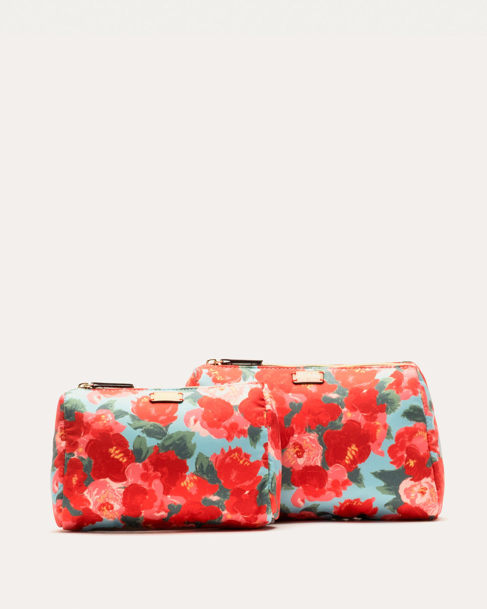 Small Cosmetic Peony Red/Light Blue OS Frances Valentine
