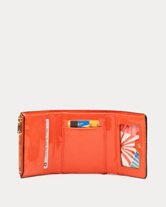 Perfect Wallet Soft Patent Orange - Frances Valentine