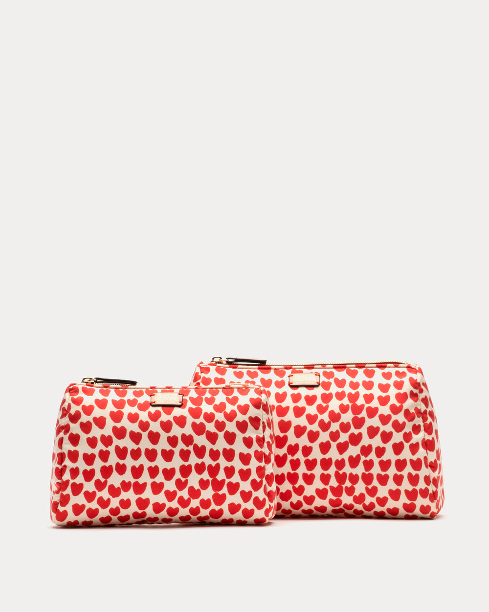 Small Cosmetic Baby Hearts Oyster/Red OS Frances Valentine