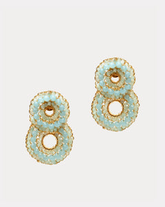 Gush Small Earring Aqua Blue - Frances Valentine