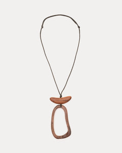 Adli Wood Pendant Brown - Frances Valentine