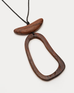 Adli Wood Pendant Brown - Frances Valentine