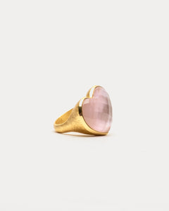 Lennon Ring Rose Quartz Pink - Frances Valentine