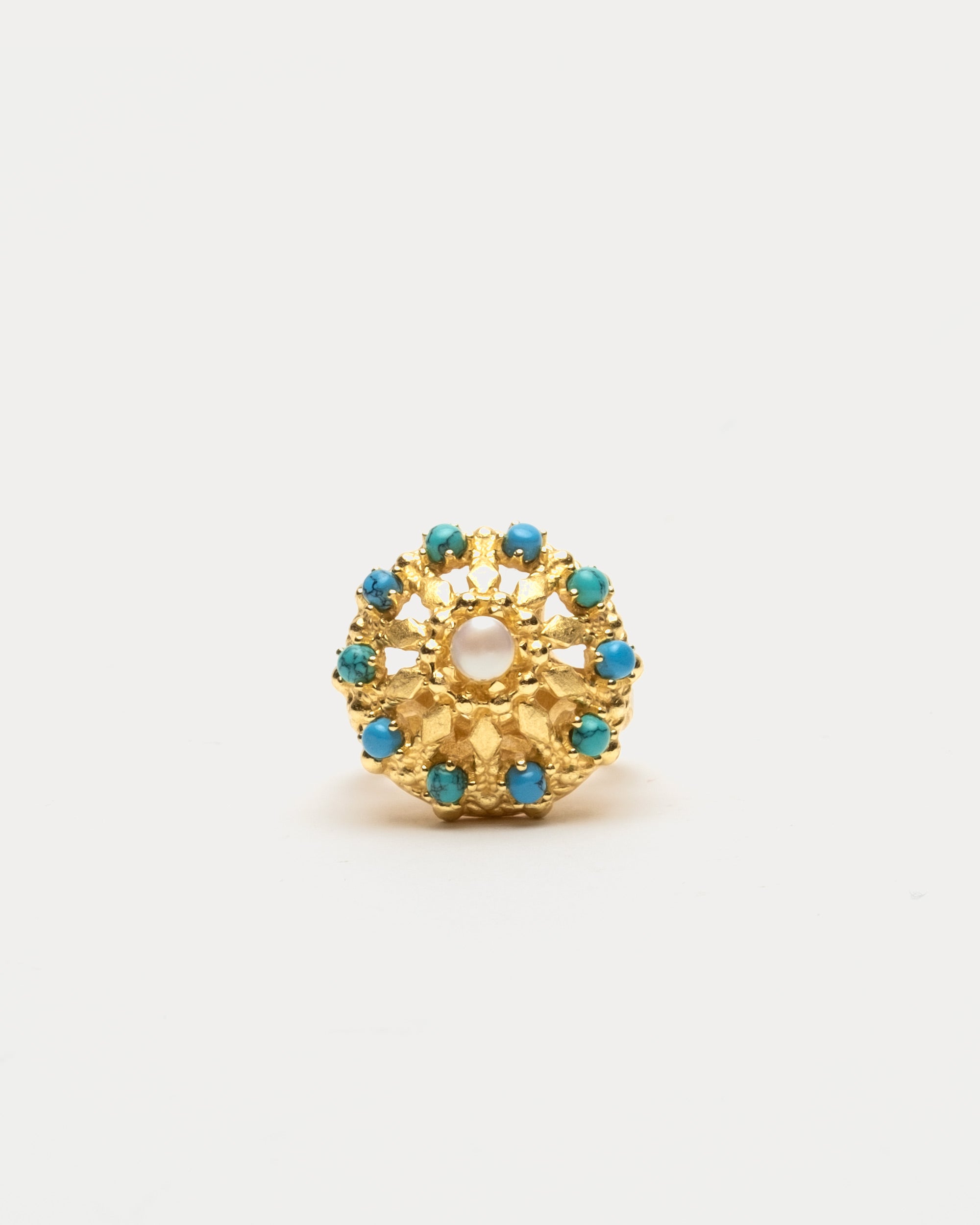 FV Vintage Coral Ring Blue