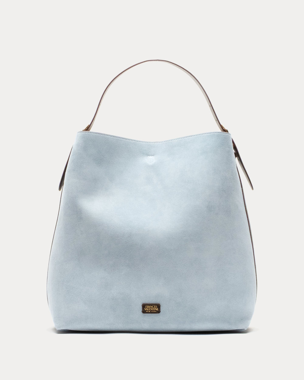 Hunter Suede Hobo - Light Blue - Frances Valentine