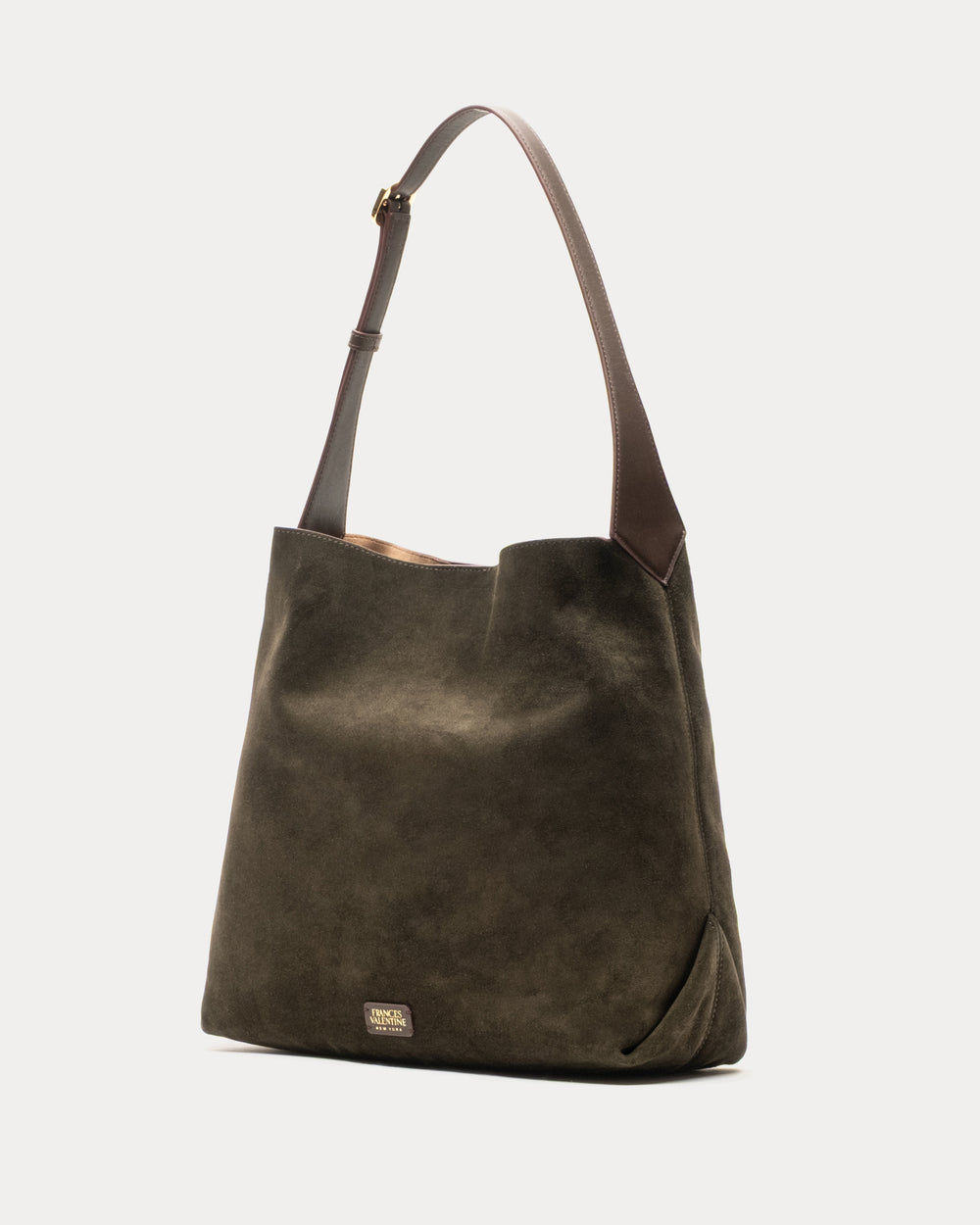 Brynn Suede Hobo - Olive - Frances Valentine