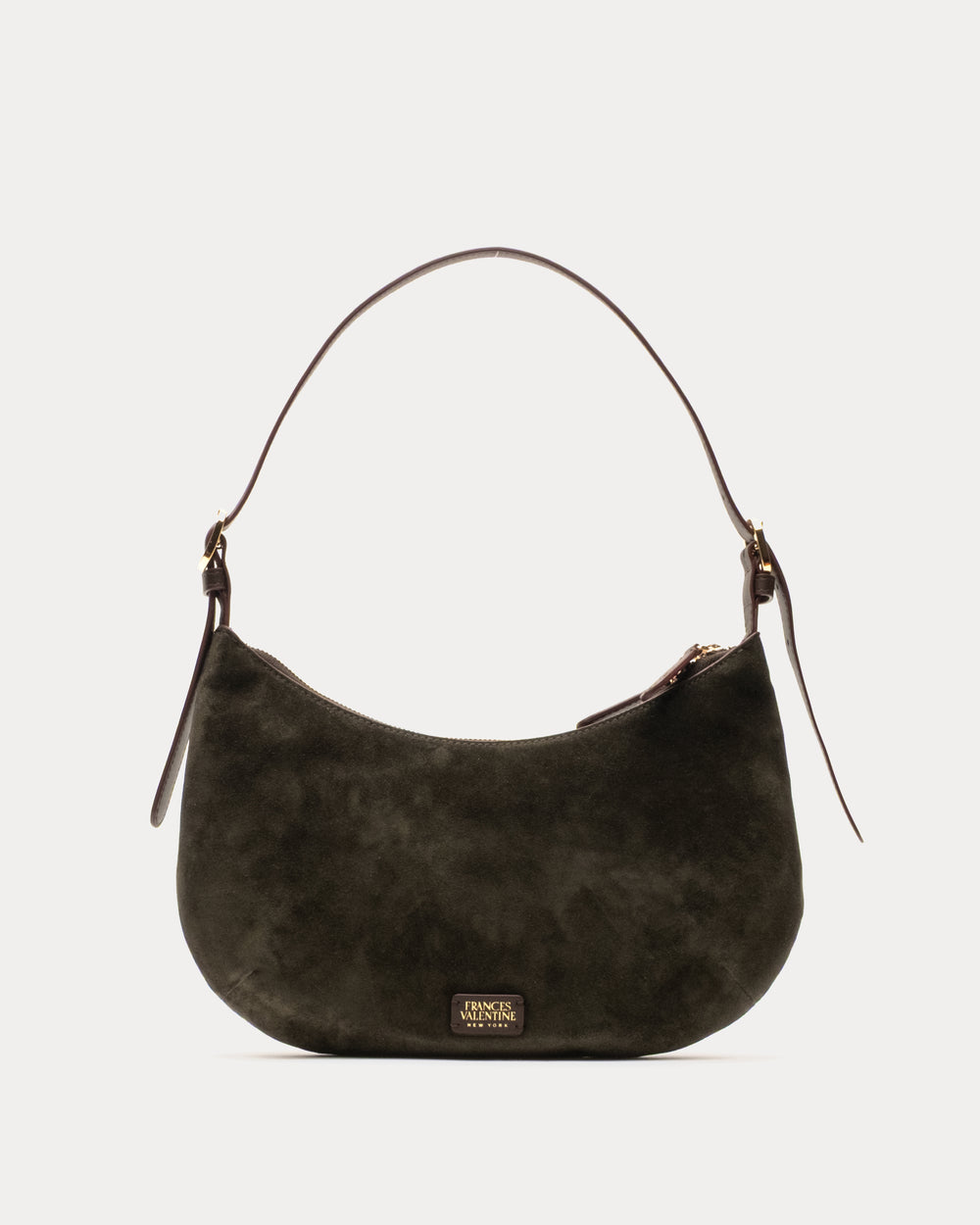 Starr Suede Hobo Olive – Frances Valentine