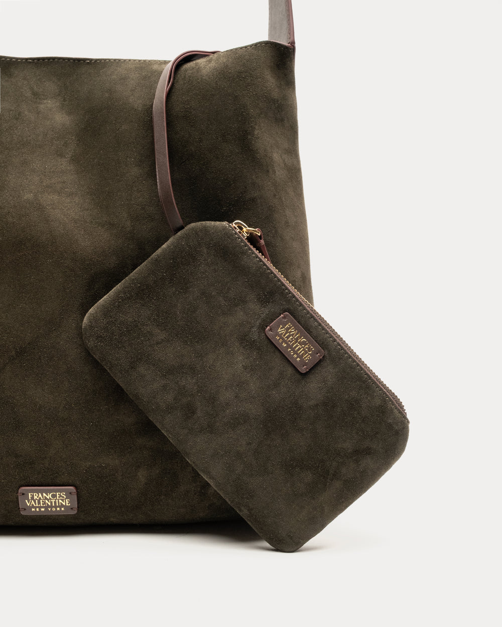Brynn Suede Hobo - Olive - Frances Valentine
