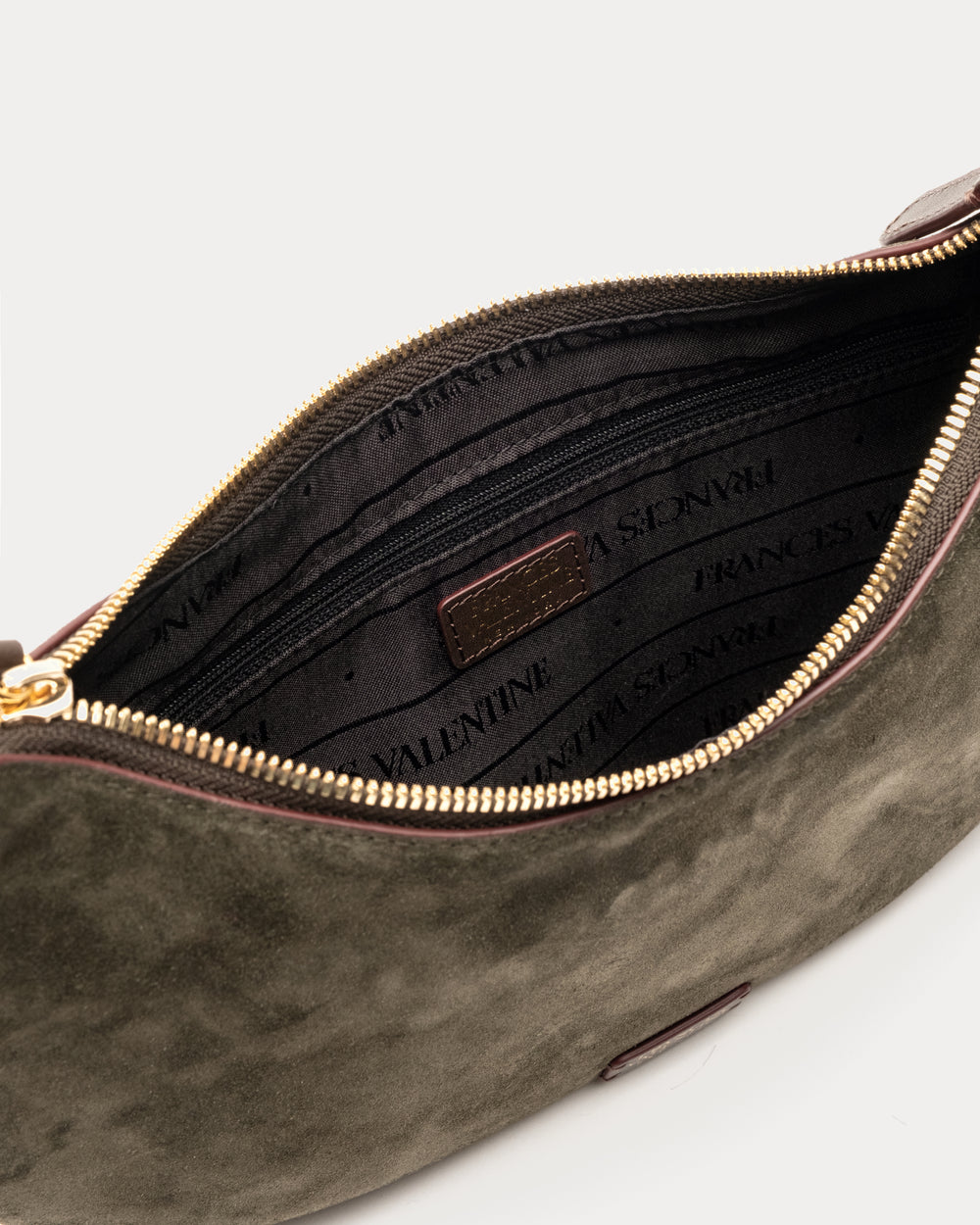 Starr Suede Hobo - Olive - Frances Valentine