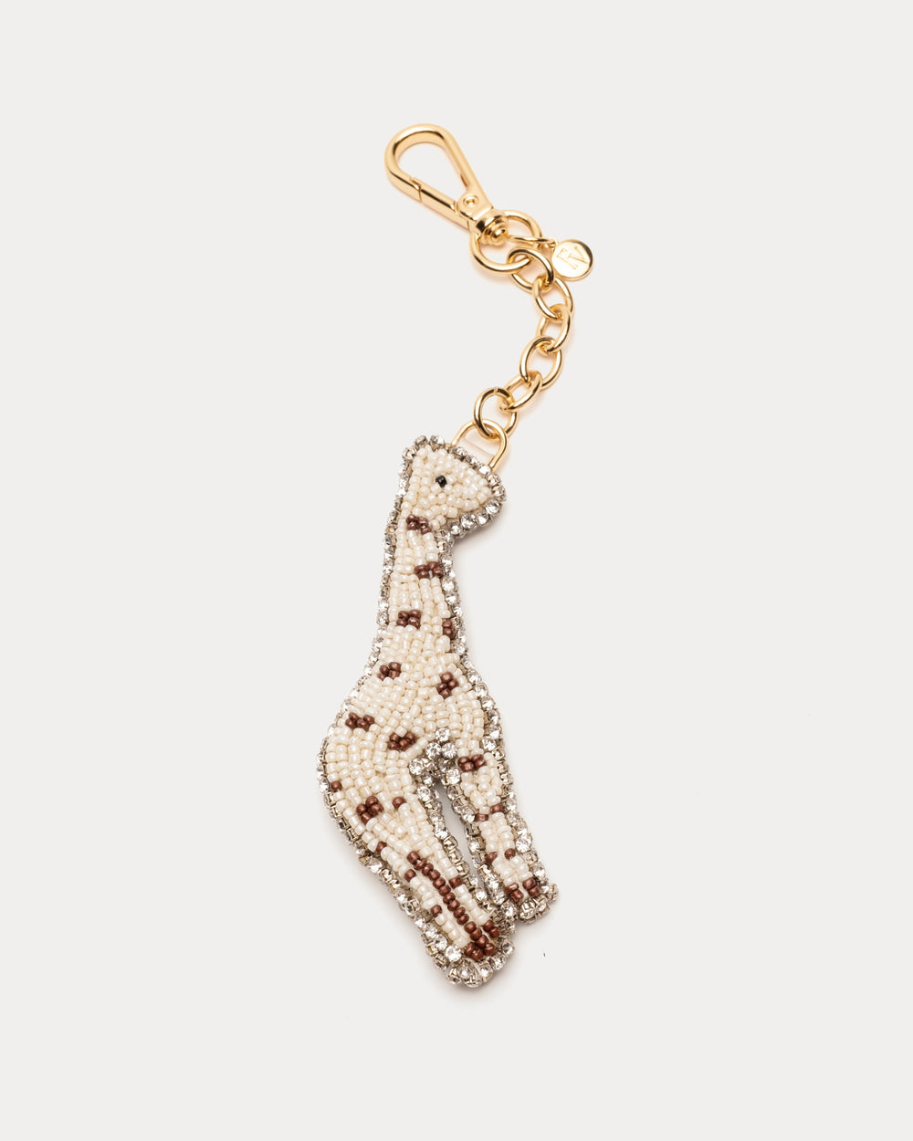 Giraffe Charm Keychain - Light Brown/Multi Frances Valentine