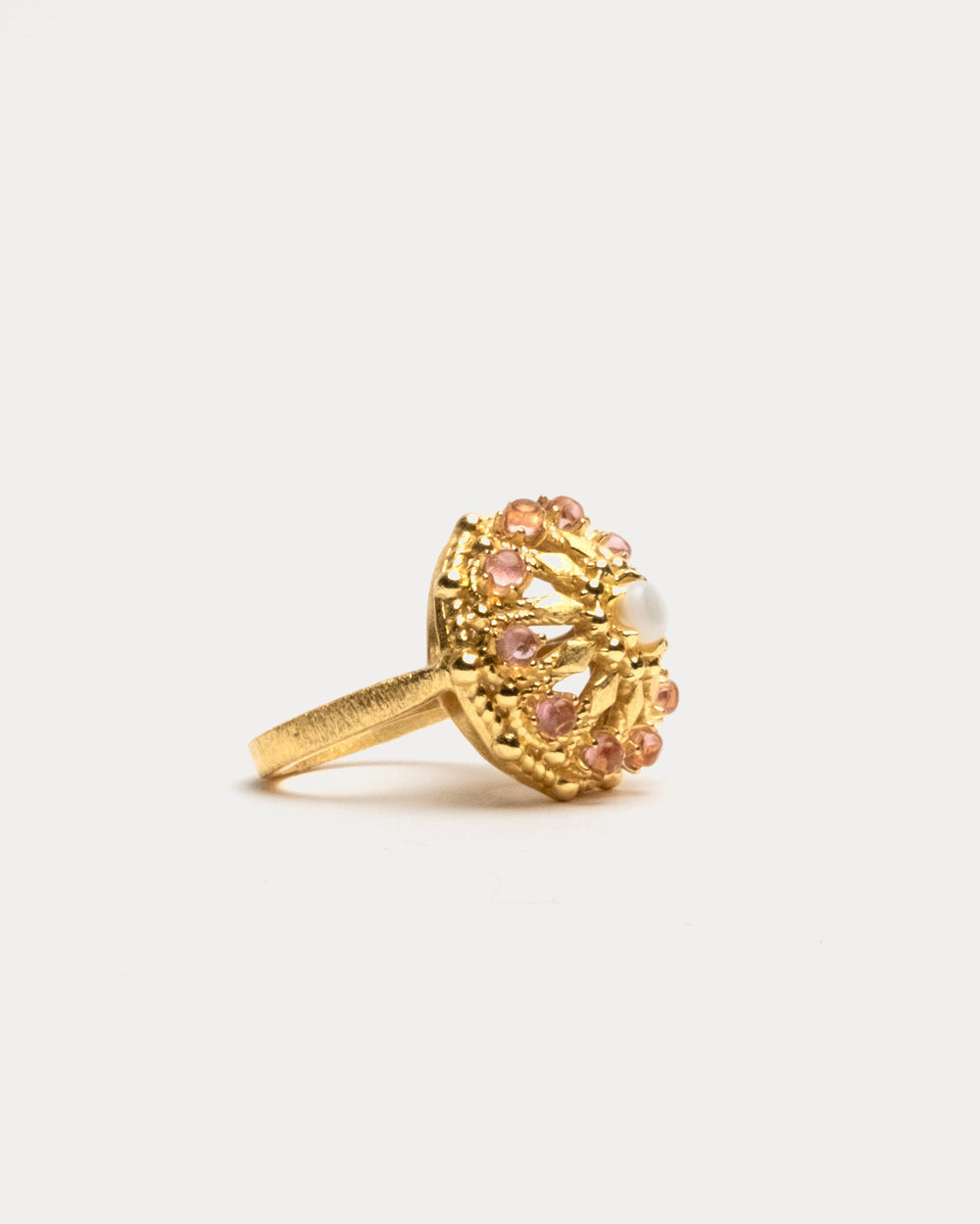 FV Vintage Coral Ring - Pink - Frances Valentine