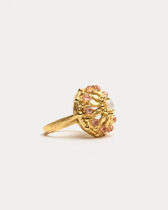 FV Vintage Coral Ring Pink - Frances Valentine