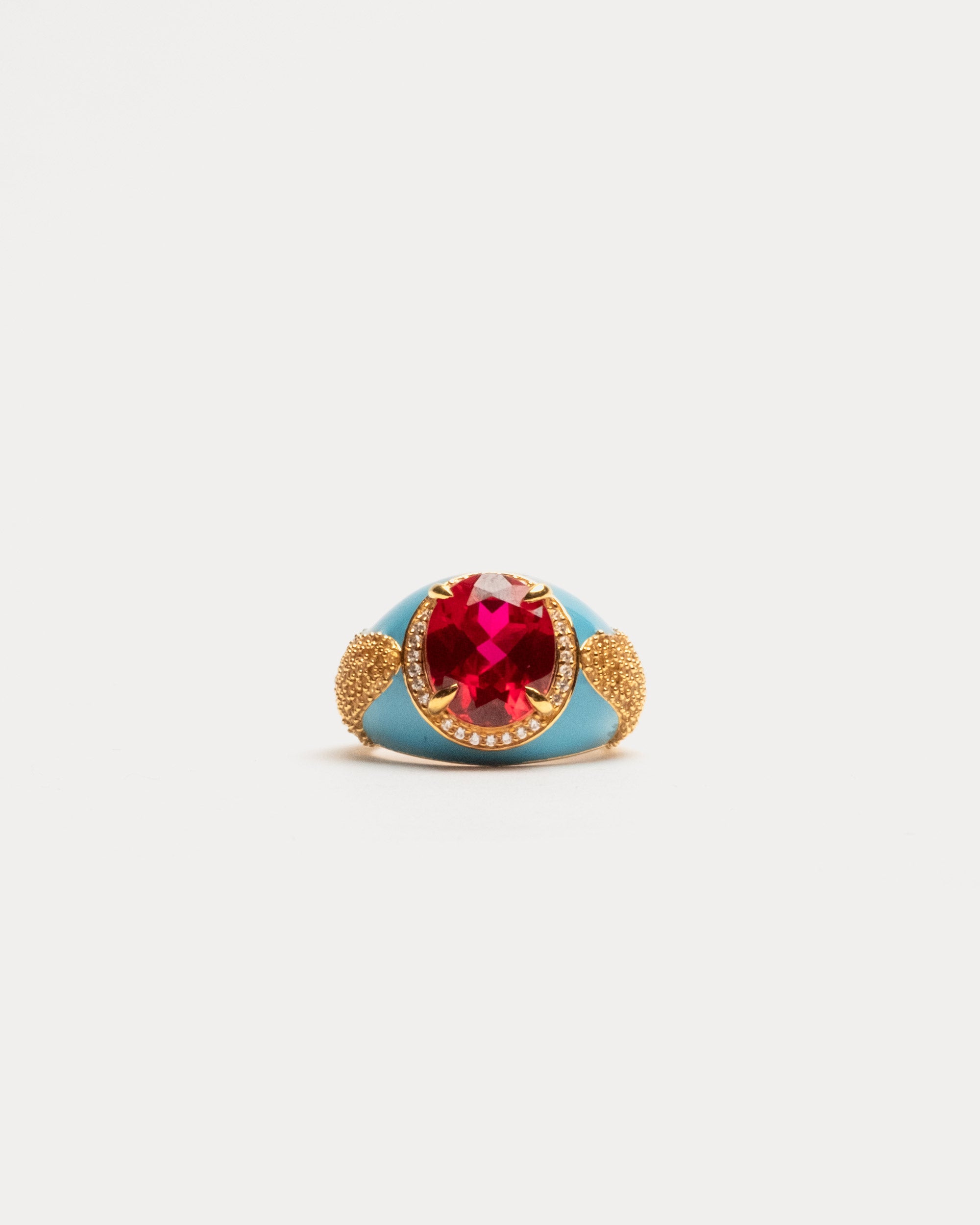 Splendore Ring Turquoise Red