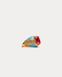 Splendore Ring Turquoise Red - Frances Valentine