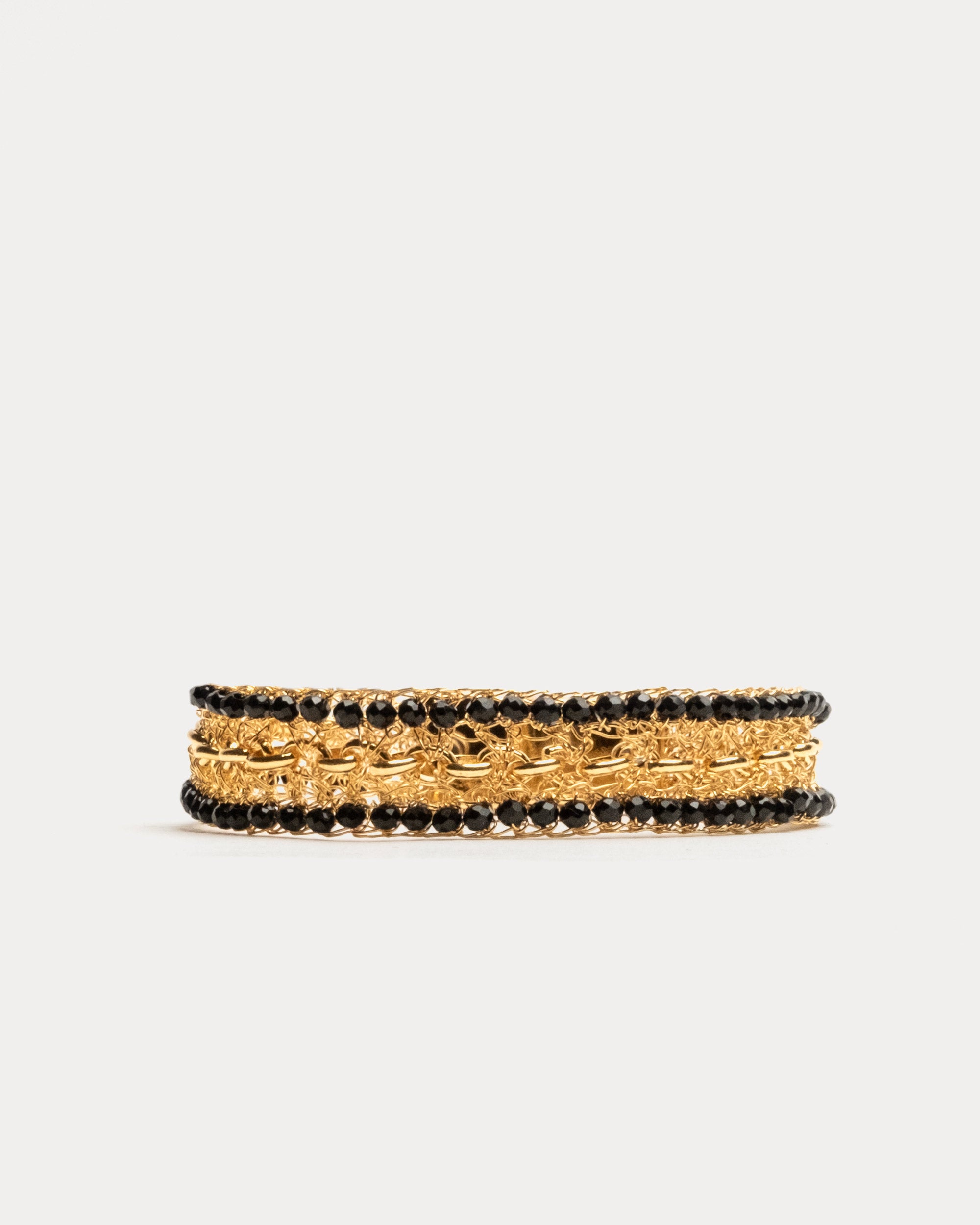 Flux Bracelet Black Gold