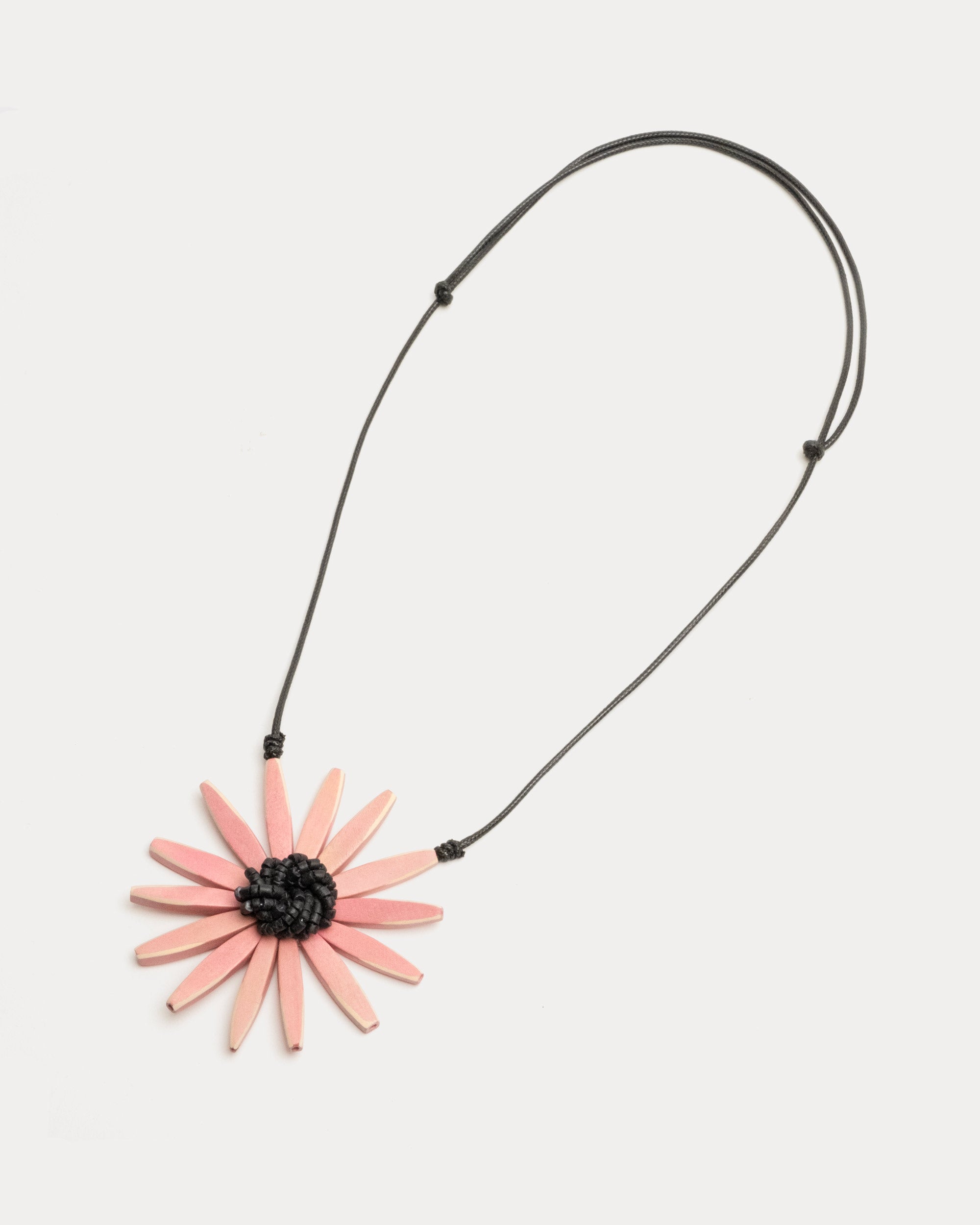 Amaya Flower Statement Necklace Pink