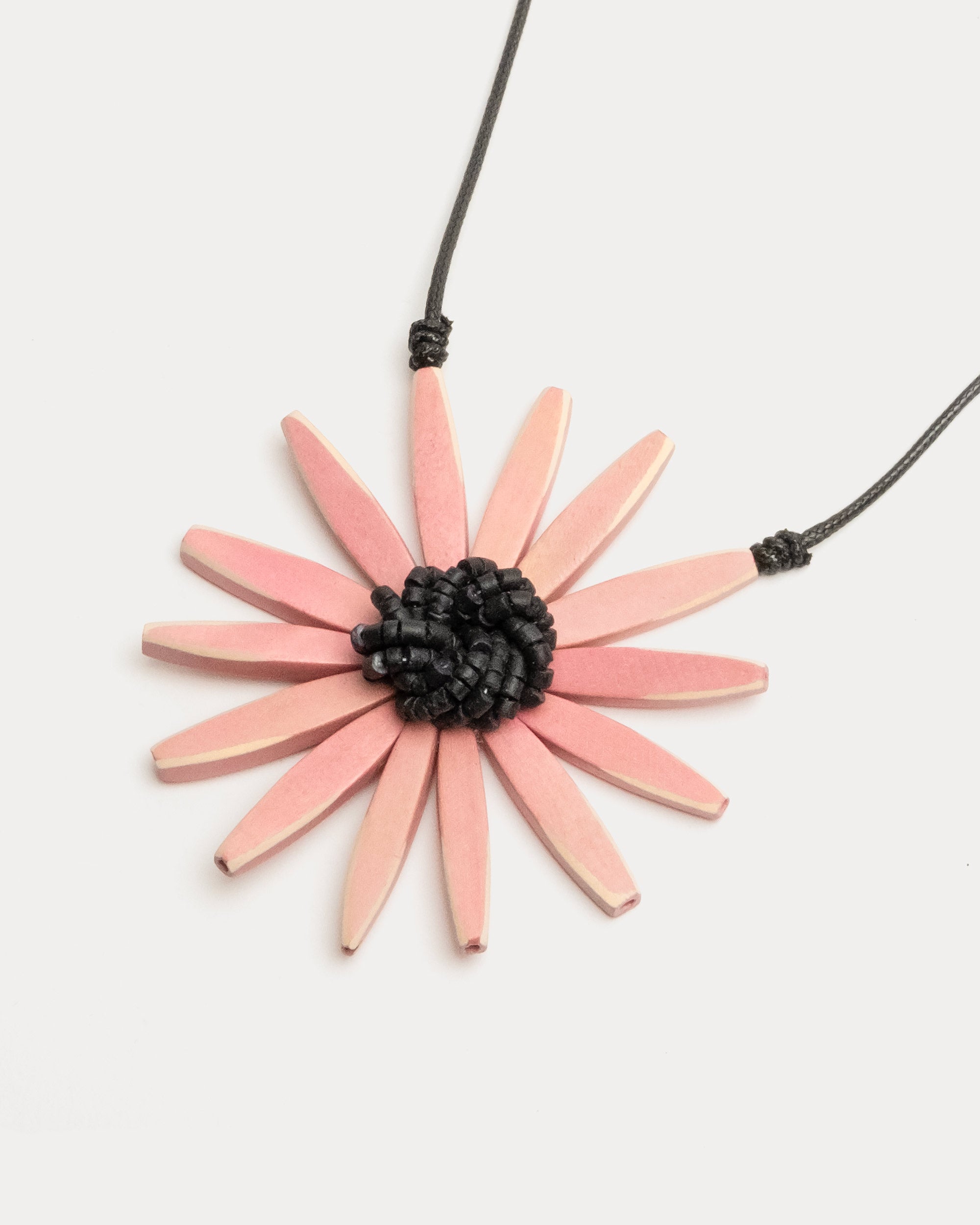 Amaya Flower Statement Necklace Pink