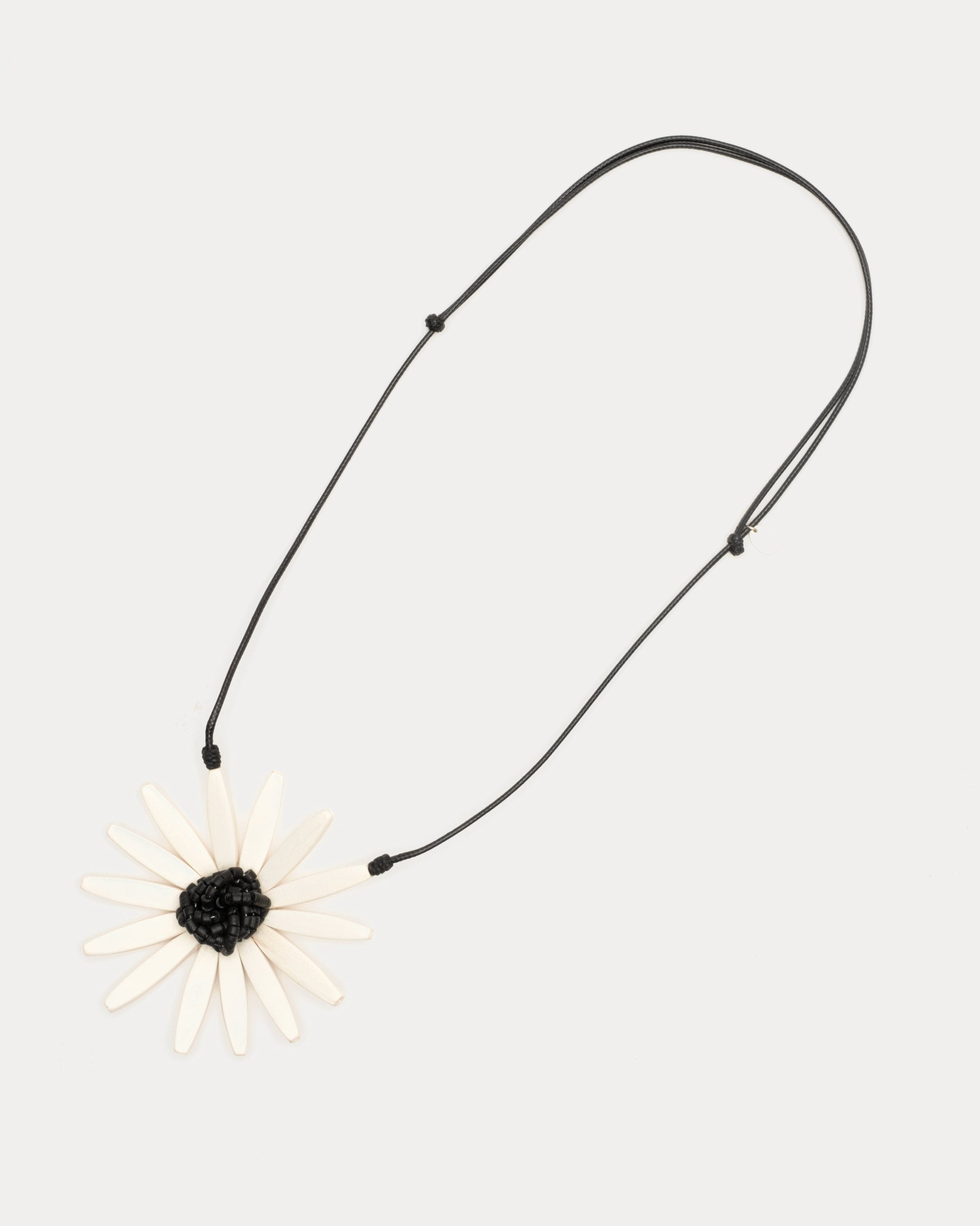 Amaya Flower Statement Necklace Oyster