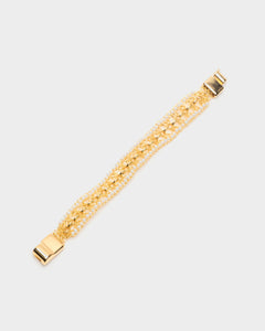 Flux Bracelet Pearl Gold - Frances Valentine