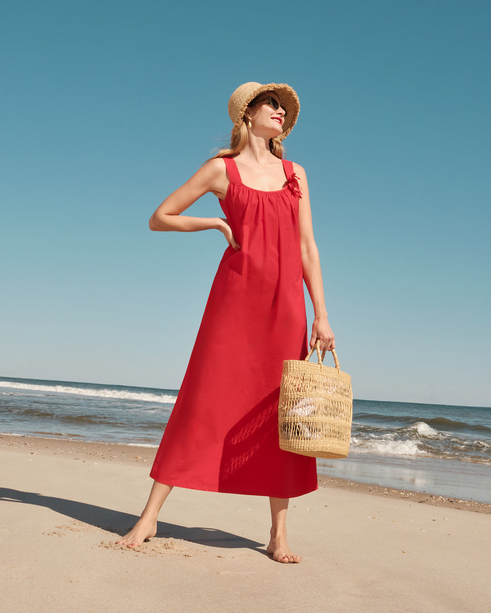 Open Weave Bolga Tote - Natural - Frances Valentine