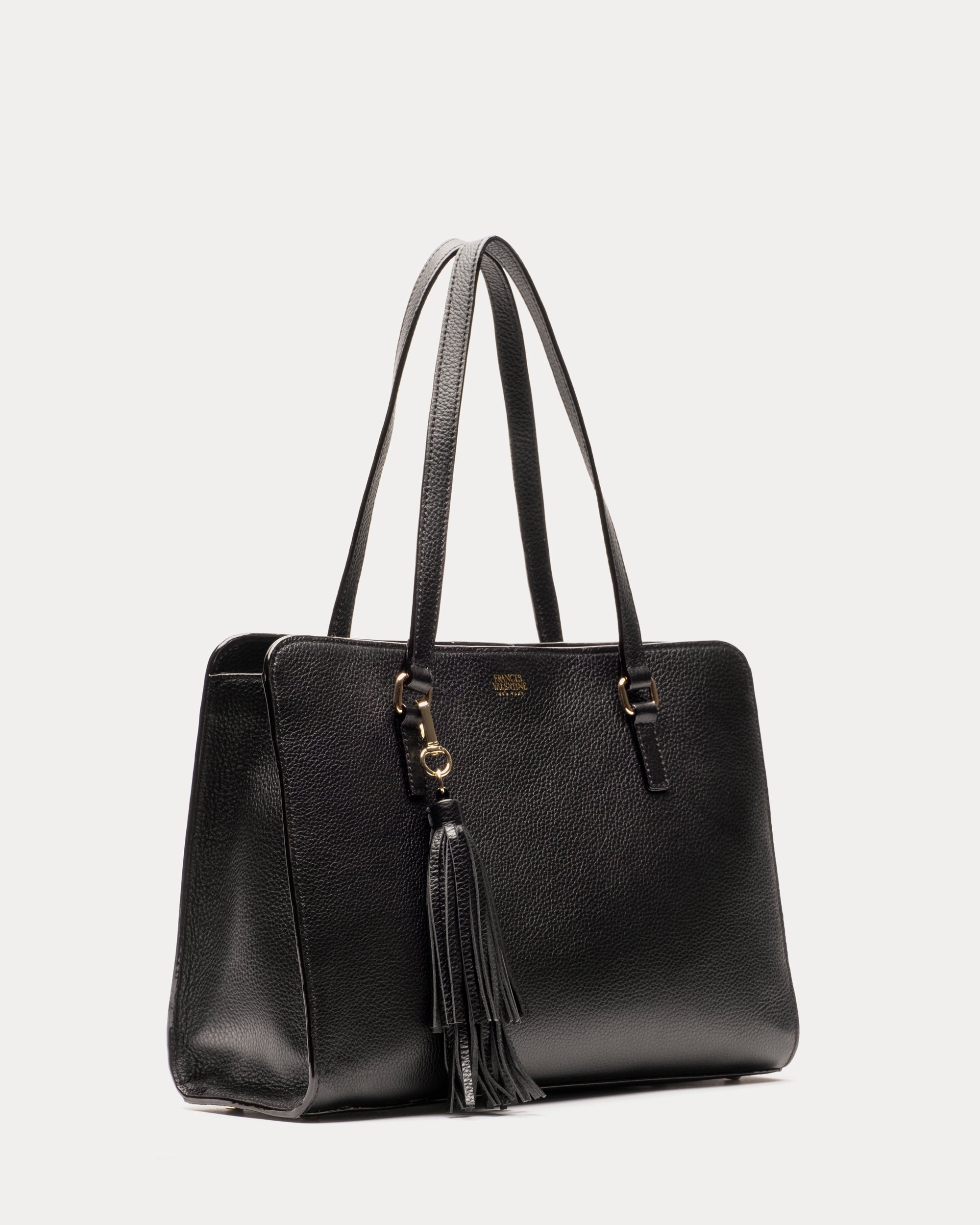 Sami Tote Tumbled Leather Black