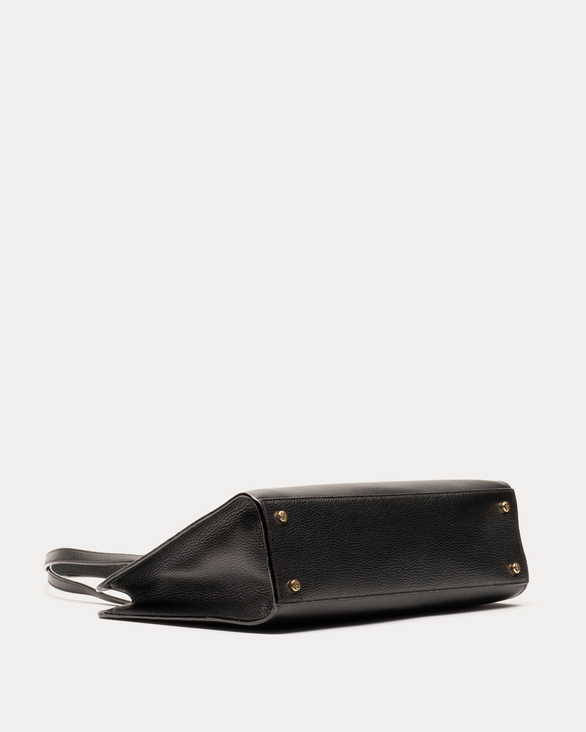 Sami Tote Tumbled Leather Black