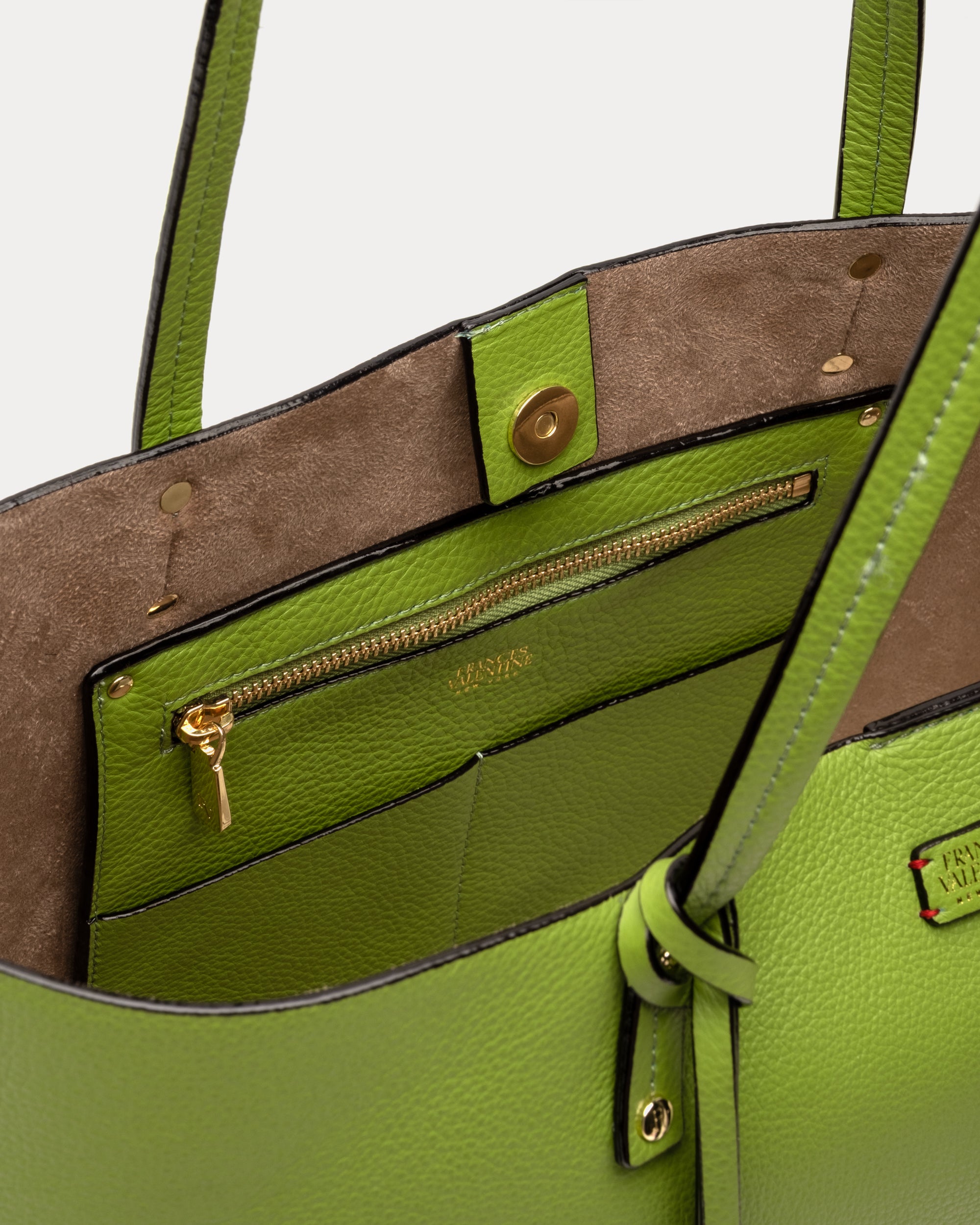 Trixie Tote Tumbled Leather Moss Green