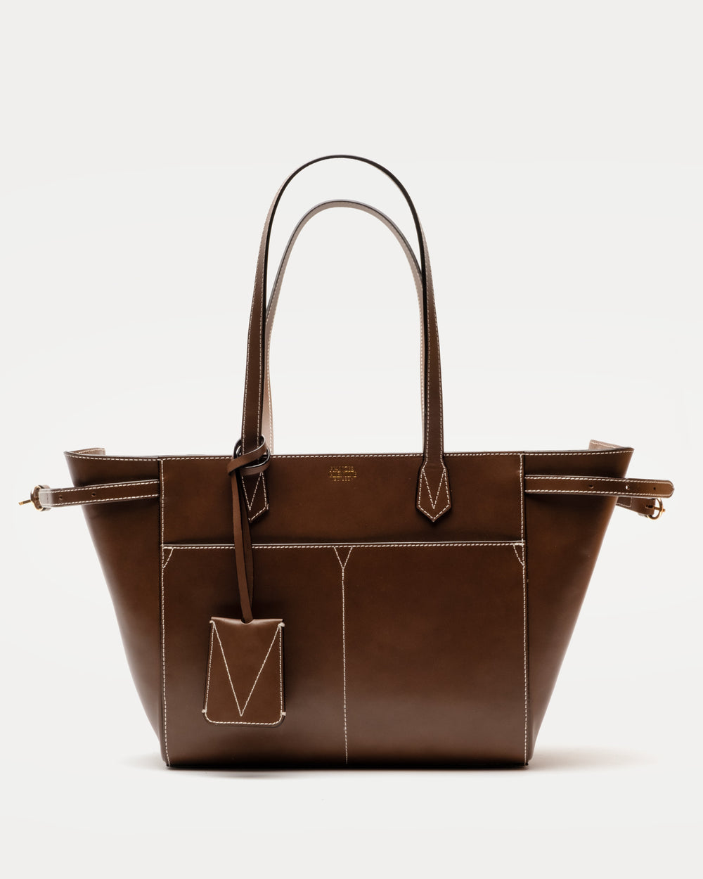 Brigetta Shopping Tote - Vachetta Chocolate - Frances Valentine