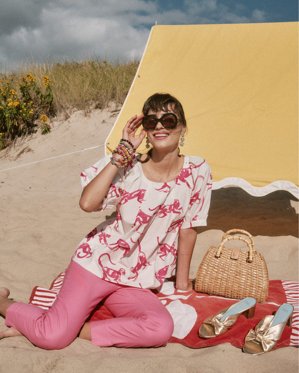 Zonda Top - Pink Monkey - Frances Valentine