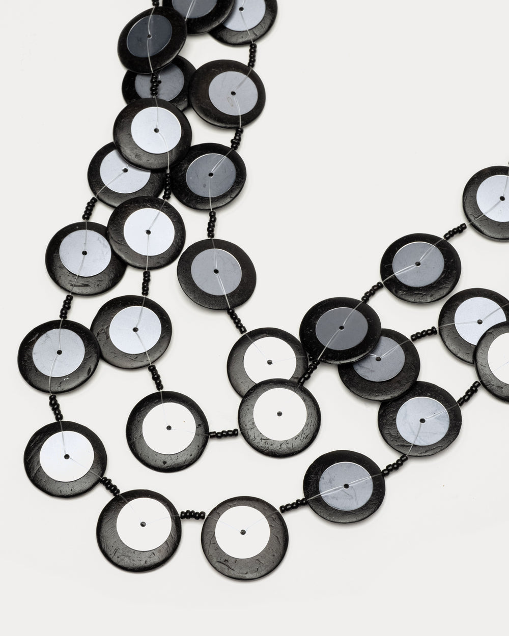 Iridescent Arabella Necklace - Black Necklace Sylca