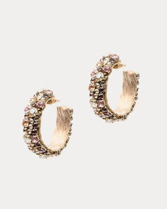 Adelpha Beaded Earrings Peach - Frances Valentine