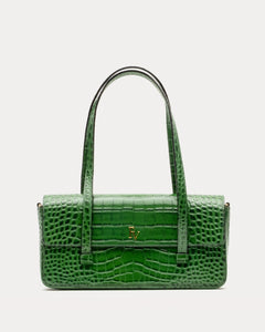 Small Slim Croc Embossed Tote Bag - Frances Valentine