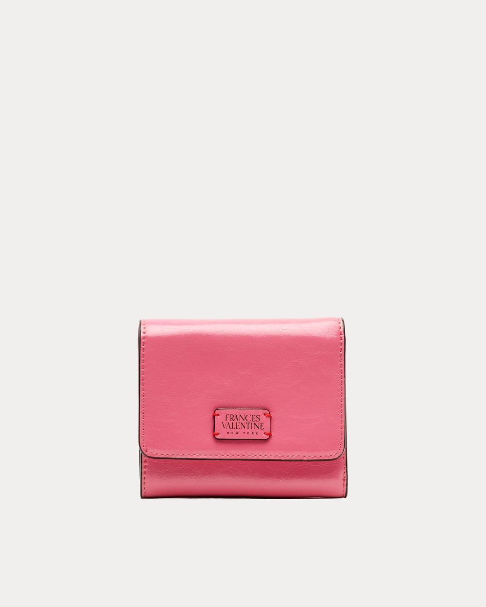 Perfect Wallet - Crinkled Leather Pink - Frances Valentine