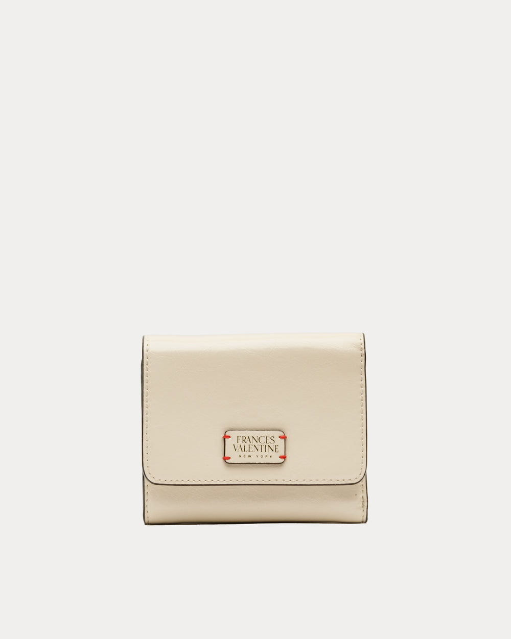 Perfect Wallet - Crinkled Leather Oyster - Frances Valentine